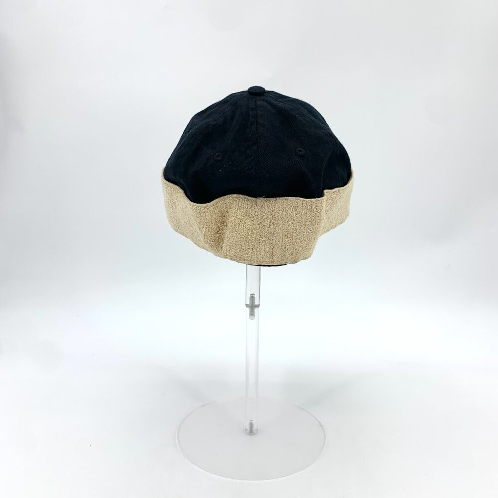 X17104 Gucci black logo cotton cap with brim 7.5cm circumference 60cm XL slight - Picture 4 of 9